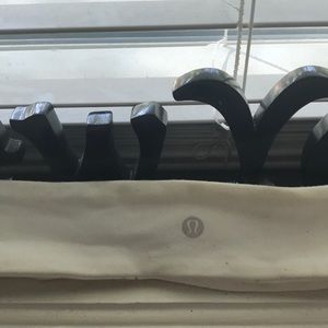 Lululemon headband with Pura Vida stickers